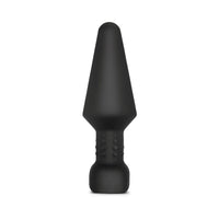 b-vibe Rimming XL Rechargeable Remote-Controlled Vibrating Silicone Anal Plug with Rotating Beads Black