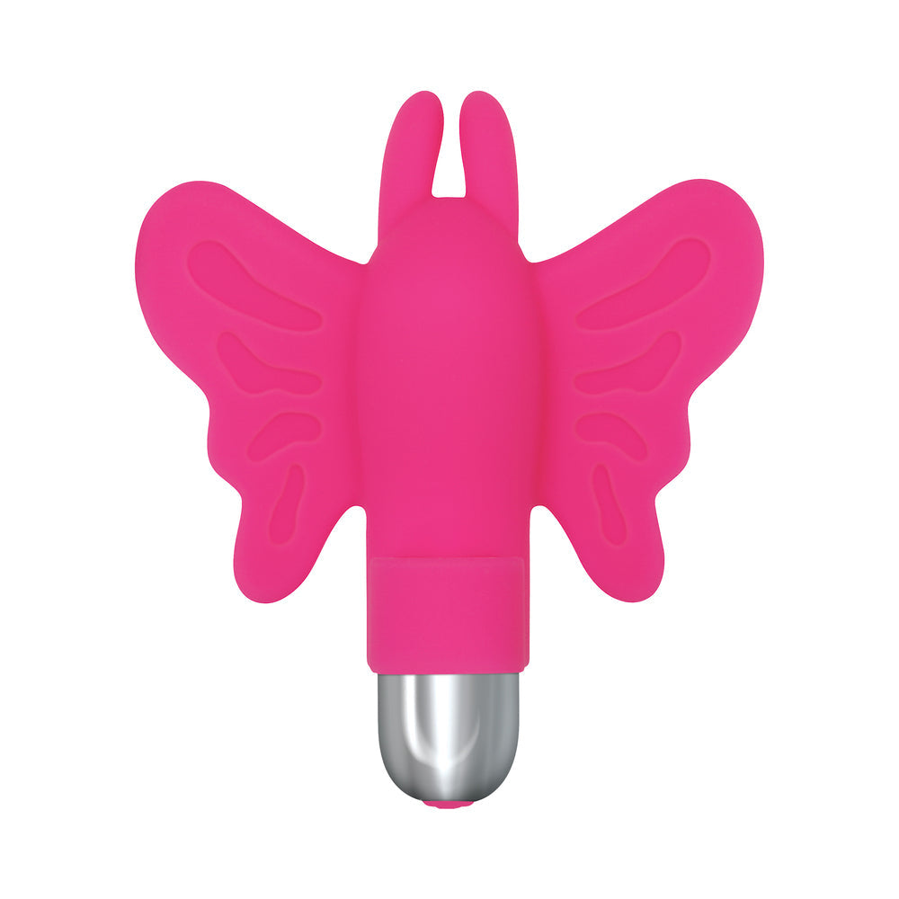 Evolved My Butterfly Rechargeable Remote-Controlled Silicone Finger Vibrator Pink