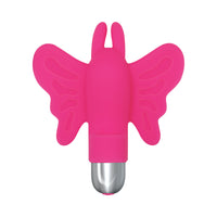 Evolved My Butterfly Rechargeable Remote-Controlled Silicone Finger Vibrator Pink