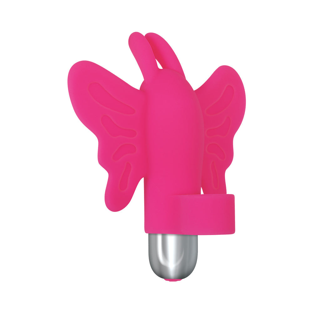 Evolved My Butterfly Rechargeable Remote-Controlled Silicone Finger Vibrator Pink