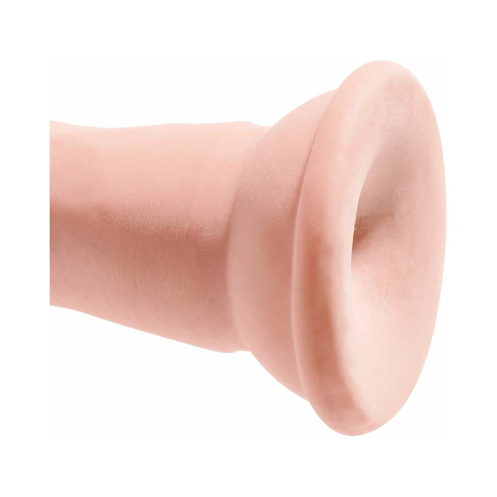 Pipedream King Cock Plus 7 in. Triple Density Cock Realistic Dildo With Suction Cup Beige