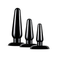 Blush Anal Adventures 3-Piece Basic Plug Kit Black