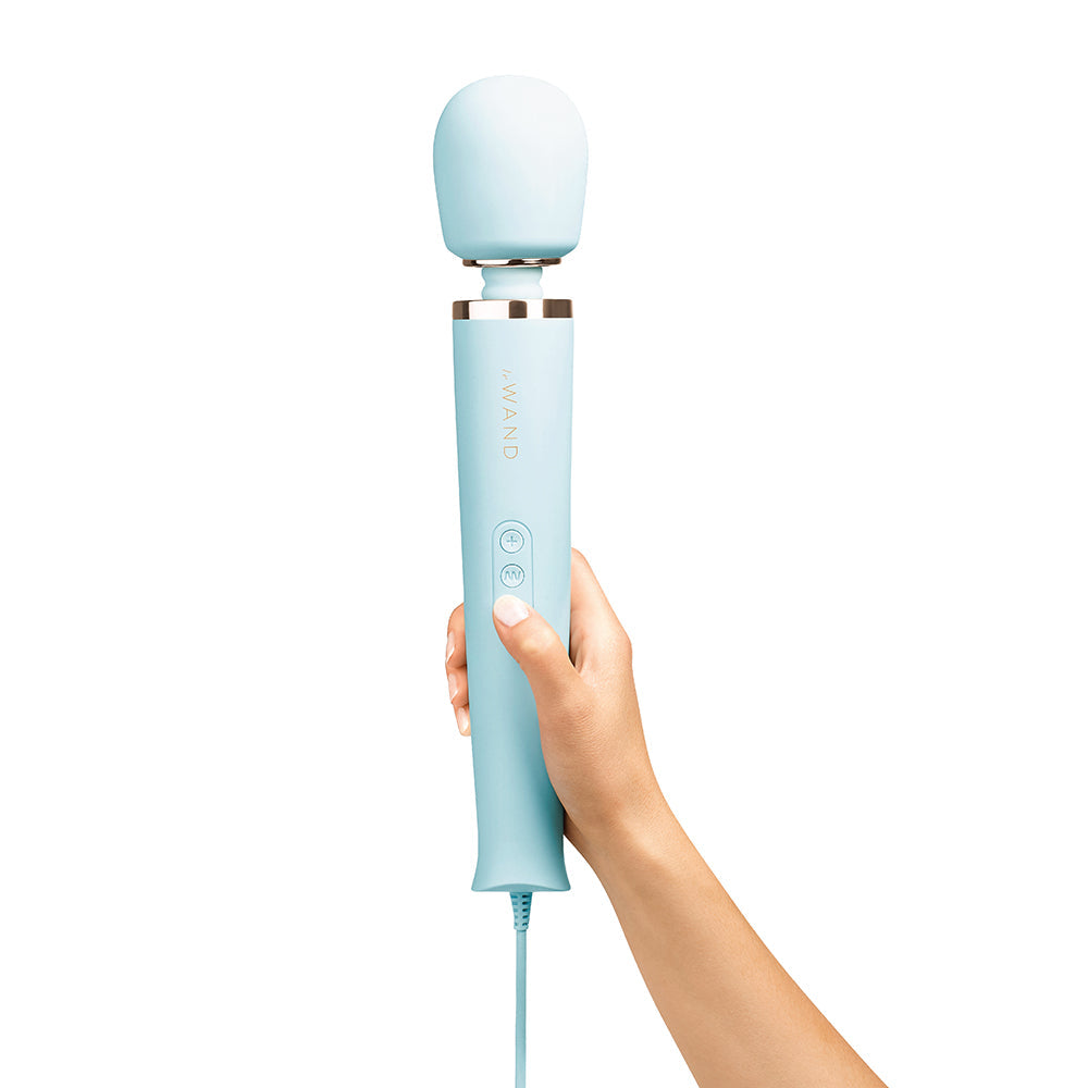 Le Wand Powerful Plug-In Vibrating Massager Sky Blue