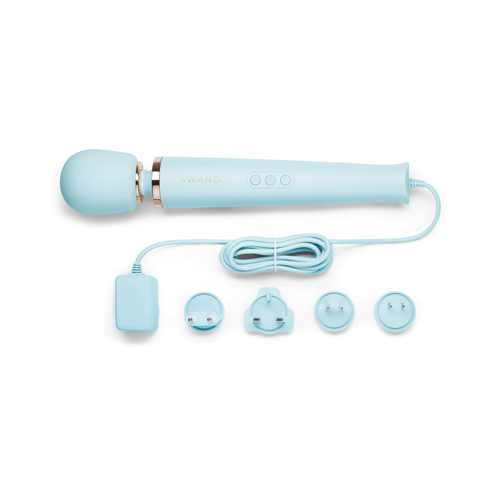 Le Wand Powerful Plug-In Vibrating Massager Sky Blue