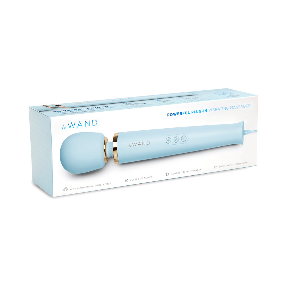 Le Wand Powerful Plug-In Vibrating Massager Sky Blue