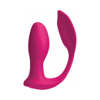 Pipedream 3Some Double Ecstasy Rechargeable Remote-Controlled Dual Stimulation Silicone Vibrator Red