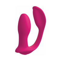 Pipedream 3Some Double Ecstasy Rechargeable Remote-Controlled Dual Stimulation Silicone Vibrator Red