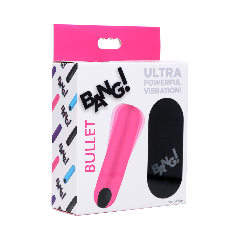 BANG! Vibrating Bullet w/ Remote  Pink