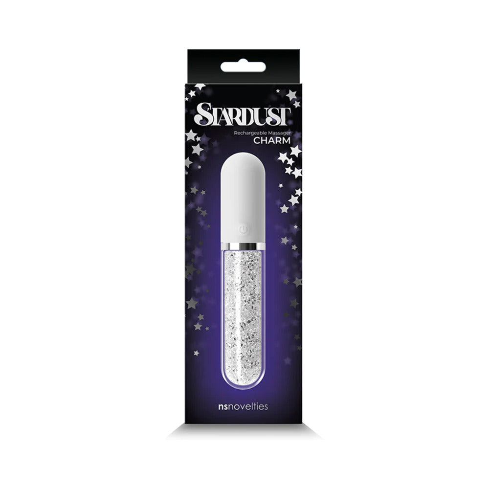 Stardust Charm Rechargeable Massager White