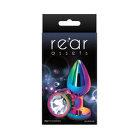 Rear Assets Metal Anal Plug Medium Multicolor/Clear