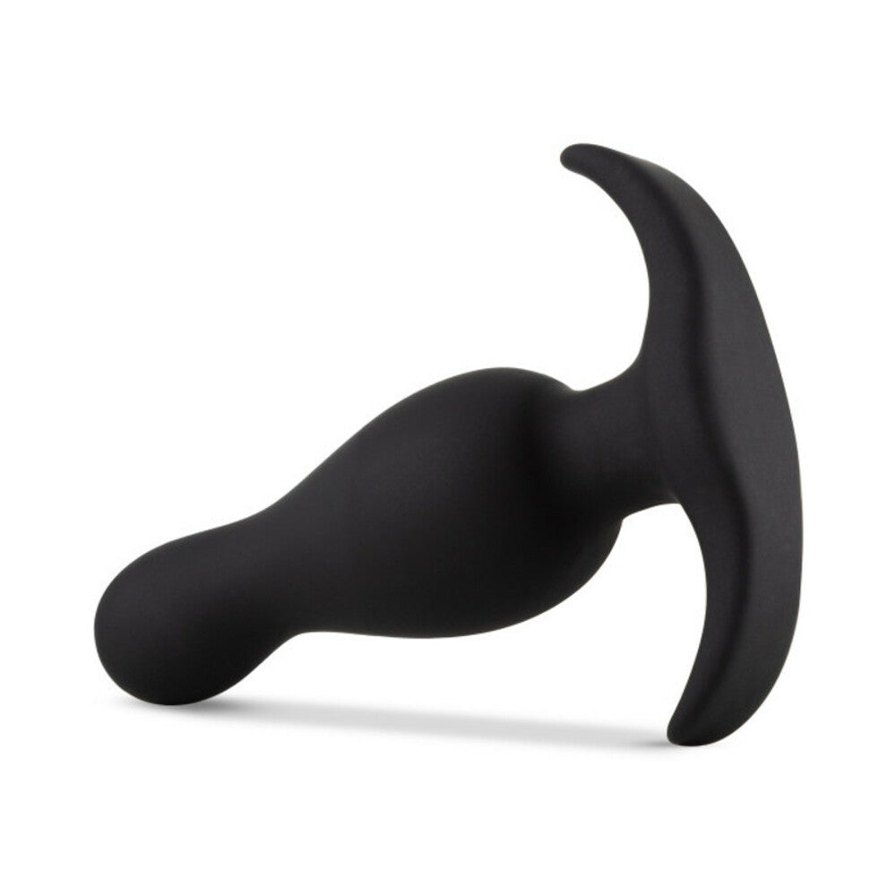 Blush Anal Adventures Platinum Silicone Curve Plug Black