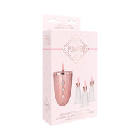 Shots Pumped Rechargeable 3-Speed Automatic Clitoral & Nipple Pumps Pink Large