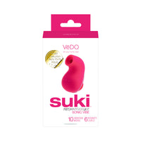 Suki Sonic Suction Rechargeable Vibrator Foxy Pink