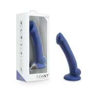 Blush Avant D10 Ergo Mini 7 in. Dual Density Silicone Dildo with Suction Cup Indigo