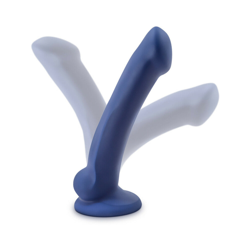 Blush Avant D10 Ergo Mini 7 in. Dual Density Silicone Dildo with Suction Cup Indigo