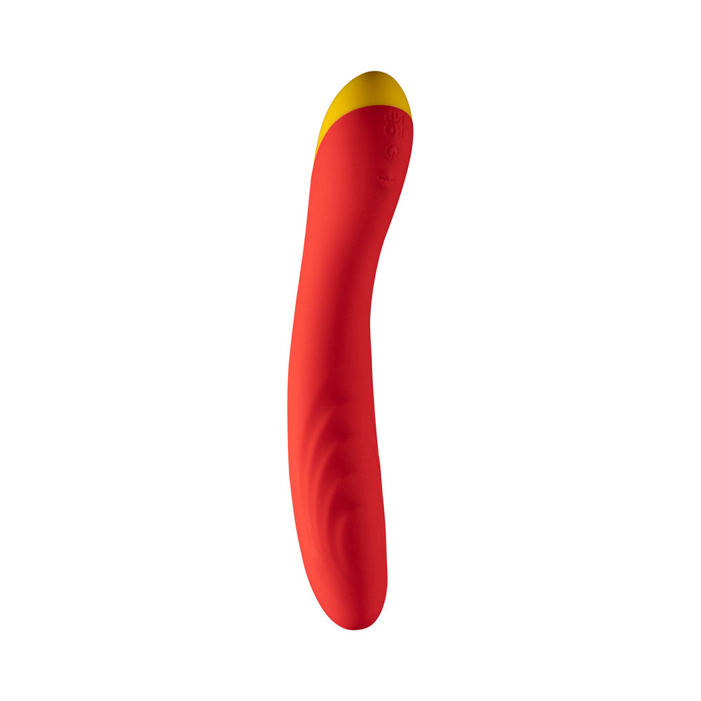 ROMP Hype Rechargeable Silicone G-Spot Vibrator Red