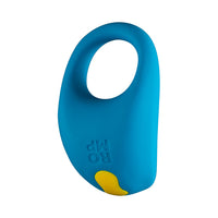 ROMP Juke Rechargeable Silicone Vibrating Penis Ring Light Blue
