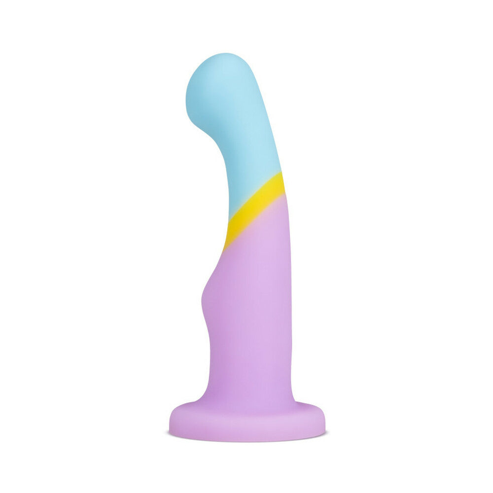 Blush Avant D14 Heart Of Gold 6 in. Silicone Dildo with Suction Cup Multicolor