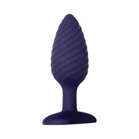 Zero Tolerance Wicked Twister Rechargeable Remote-Controlled Textured Vibrating Silicone Anal Plug Purple