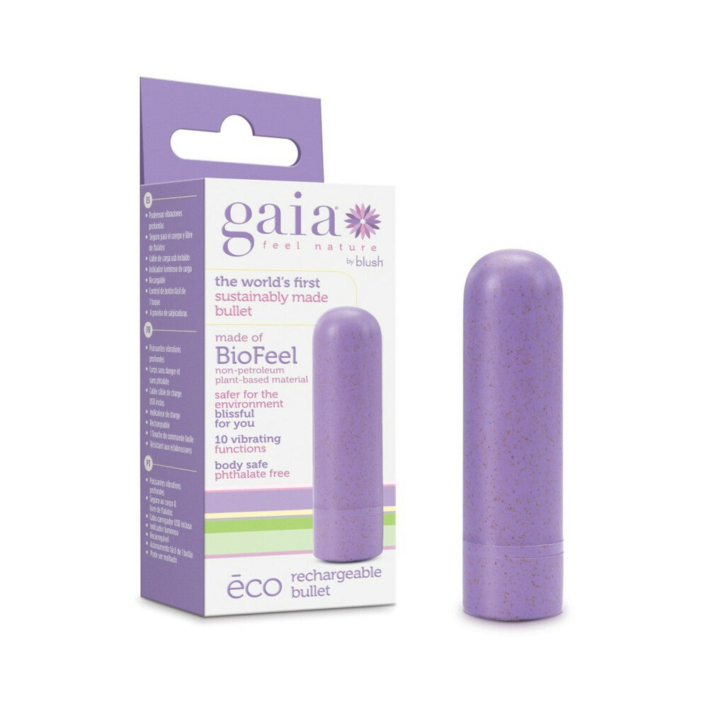 Blush Gaia Eco Rechargeable Bullet Vibrator Lilac