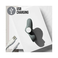 Blush Noje C1.Ring Rechargeable Vibrating Silicone Cockring Slate