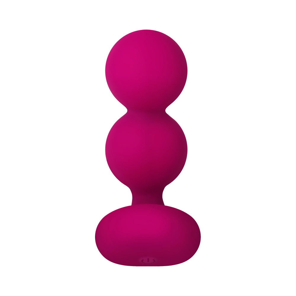 Zero Tolerance Bubble Butt Rechargeable Remote-Controlled Inflatable Vibrating Beaded Anal Plug Pink