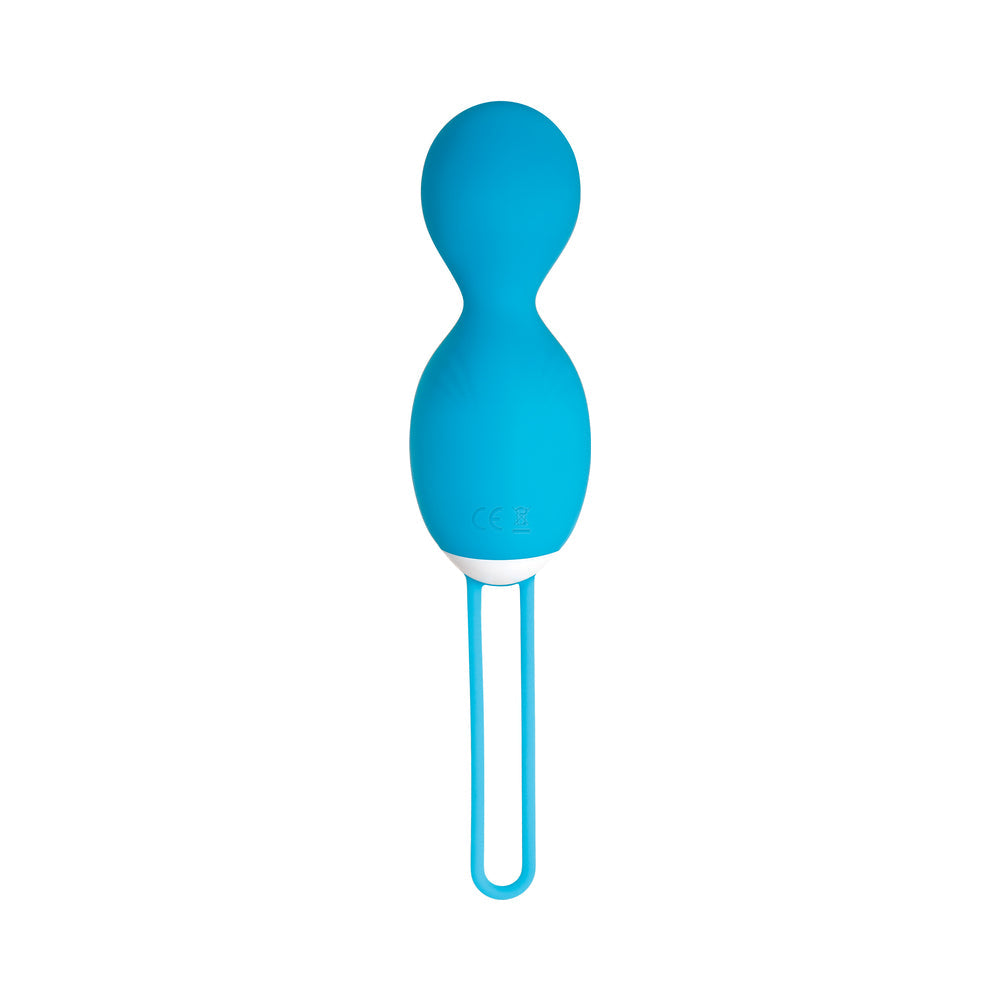 Evolved Twistin' The Night Away Rechargeable Remote-Controlled Rotating Silicone Egg Vibrator Teal