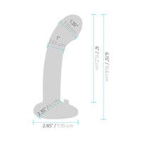 Pegasus 6 in. Curved Realistic Peg Rechargeable Remote-Controlled Silicone Dildo & Adjustable Harness Set Black