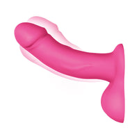 Pegasus 6.5 in. Realistic Dildo with Balls Rechargeable Remote-Controlled Silicone Dildo & Adjustable Harness Set Pink