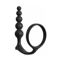 Pipedream Anal Fantasy Collection Silicone Ass-Gasm Cockring Anal Beads Black