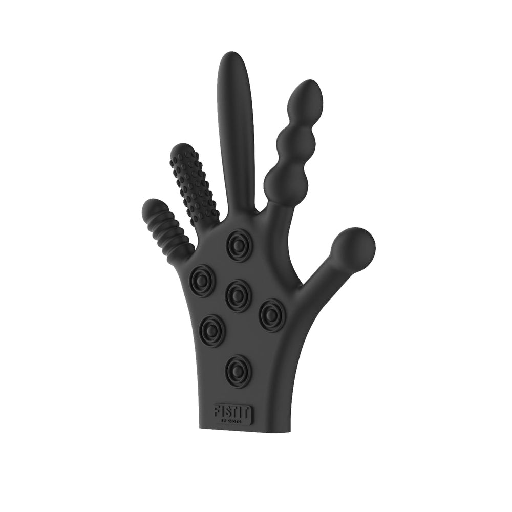 Fist It Silicone Stimulation Glove Black