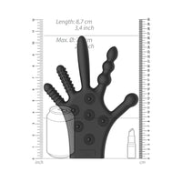 Shots Fist It Silicone Stimulation Glove Black