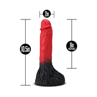 Blush The Realm Lycan 10.5 in. Silicone Lock On Fantasy Werewolf Dildo Red