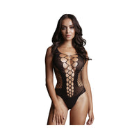 Shots Le Desir Contrast Fence Net Teddy Black O/S