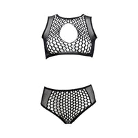 Shots Le Desir Duo Key Hole Bra Set Black O/S