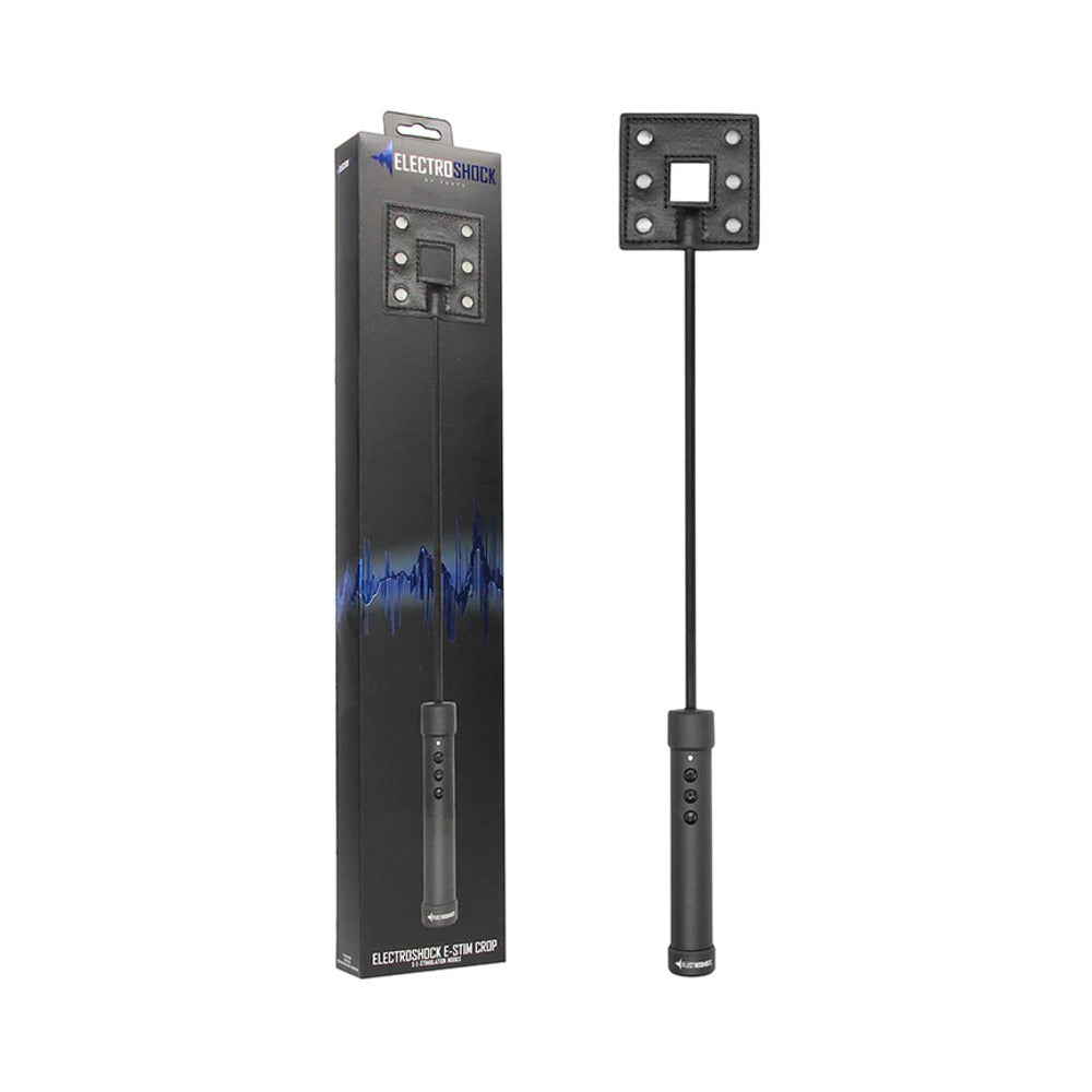Shots ElectroShock Rechargeable E-Stimulation Crop Black