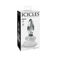 Pipedream Icicles No. 91 Glass Anal Plug With Suction Cup Clear