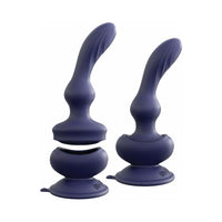 Pipedream 3Some Wall Banger P-Spot Rechargeable Remote-Controlled Vibrating Anal Massager With Suction Cup Blue