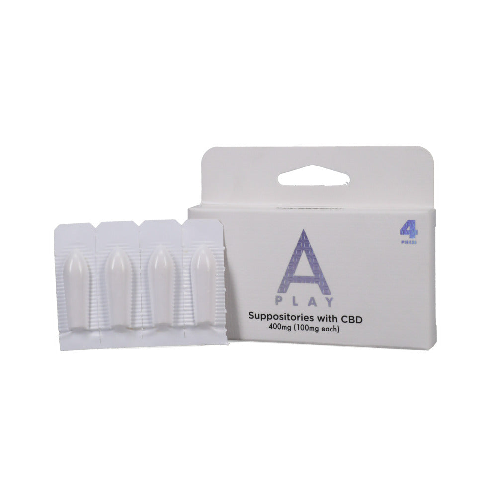 A-Play Suppositories with CBD 400mg (100mg/ea)4 pcs