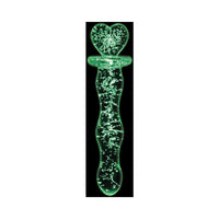 Firefly Heart A Glow Glass Dildo Clear