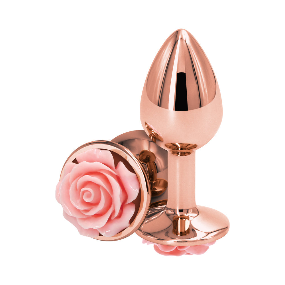 Rear Assets Rose Anal Plug Small Pink