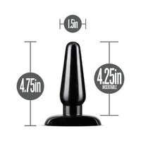 Blush Anal Adventures Basic Anal Plug Medium Black