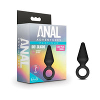 Blush Anal Adventures Platinum Silicone Loop Plug Small Black