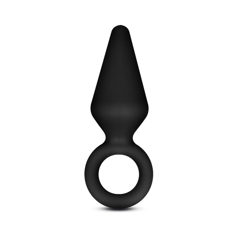 Blush Anal Adventures Platinum Silicone Loop Plug Small Black