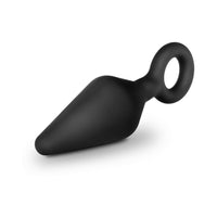 Blush Anal Adventures Platinum Silicone Loop Plug Small Black