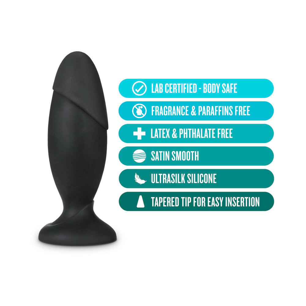 Blush Anal Adventures Platinum Silicone Rocket Plug Black