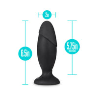 Blush Anal Adventures Platinum Silicone Rocket Plug Black