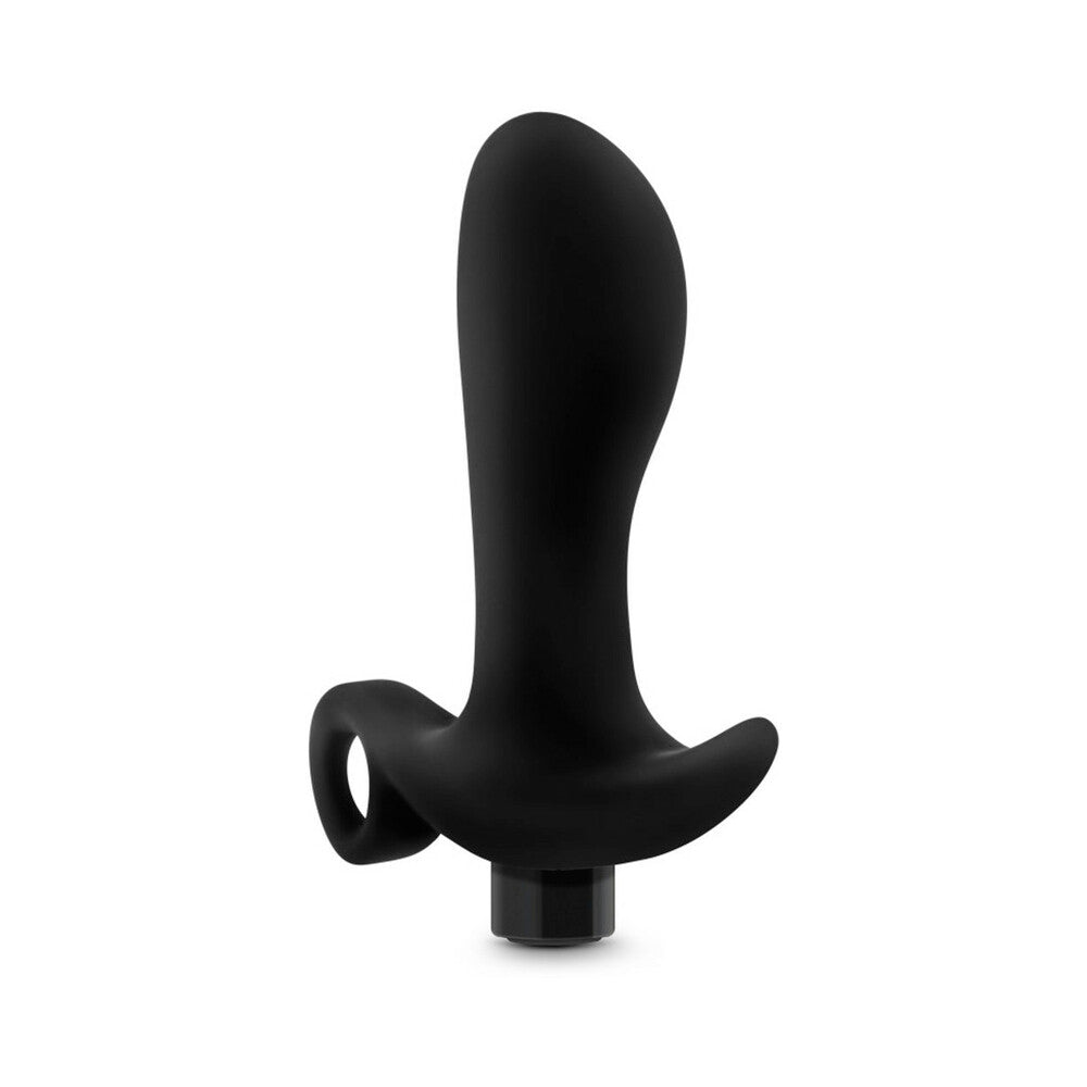 Blush Anal Adventures†Platinum Silicone Rechargeable Vibrating Prostate Massager 01 Black