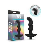 Blush Anal Adventures Platinum Silicone Rechargeable Vibrating Prostate Massager 03 Black