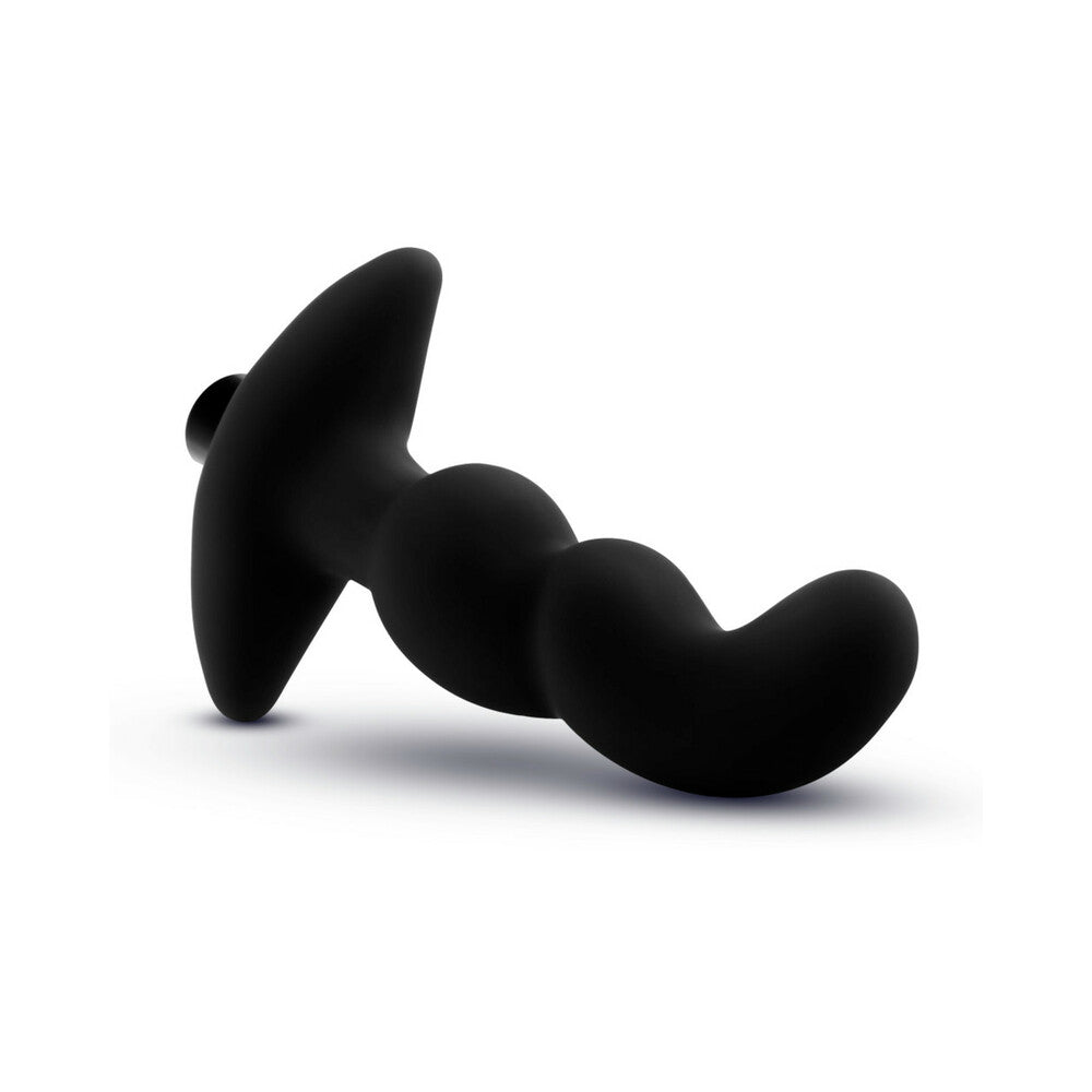 Blush Anal Adventures Platinum Silicone Rechargeable Vibrating Prostate Massager 03 Black